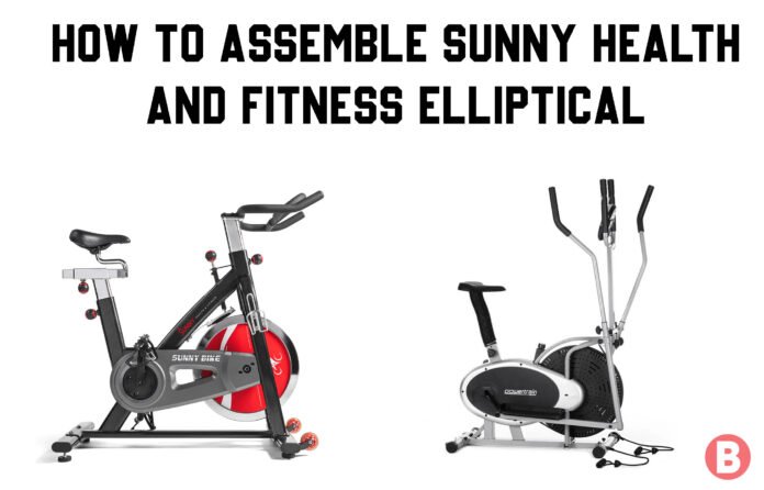 Assemble the sunny health and fitness elliptical